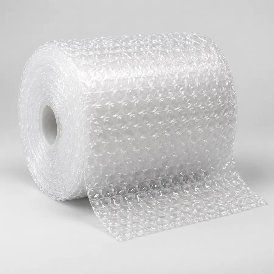 Rouleau de papier bulle transparent